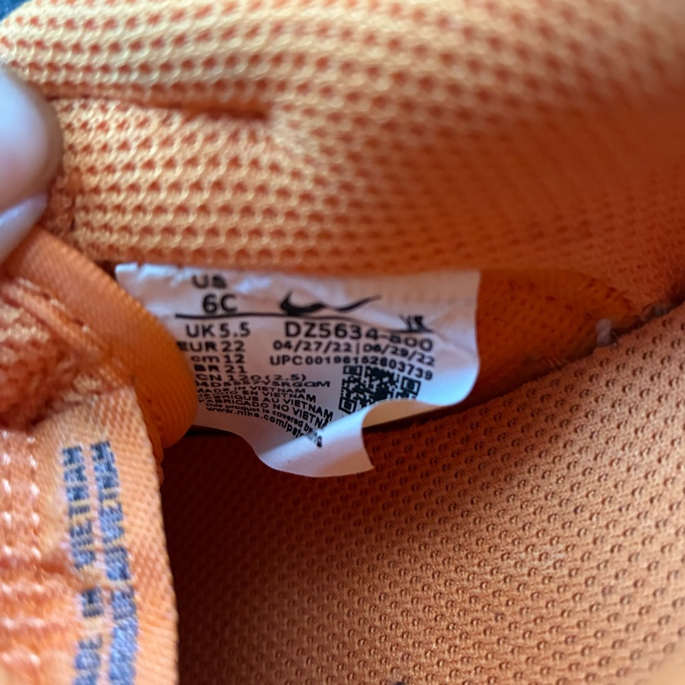 Kid's Nike Low Dunk Next Nature Tiger Stripes size 6 C - Picture 8 of 8